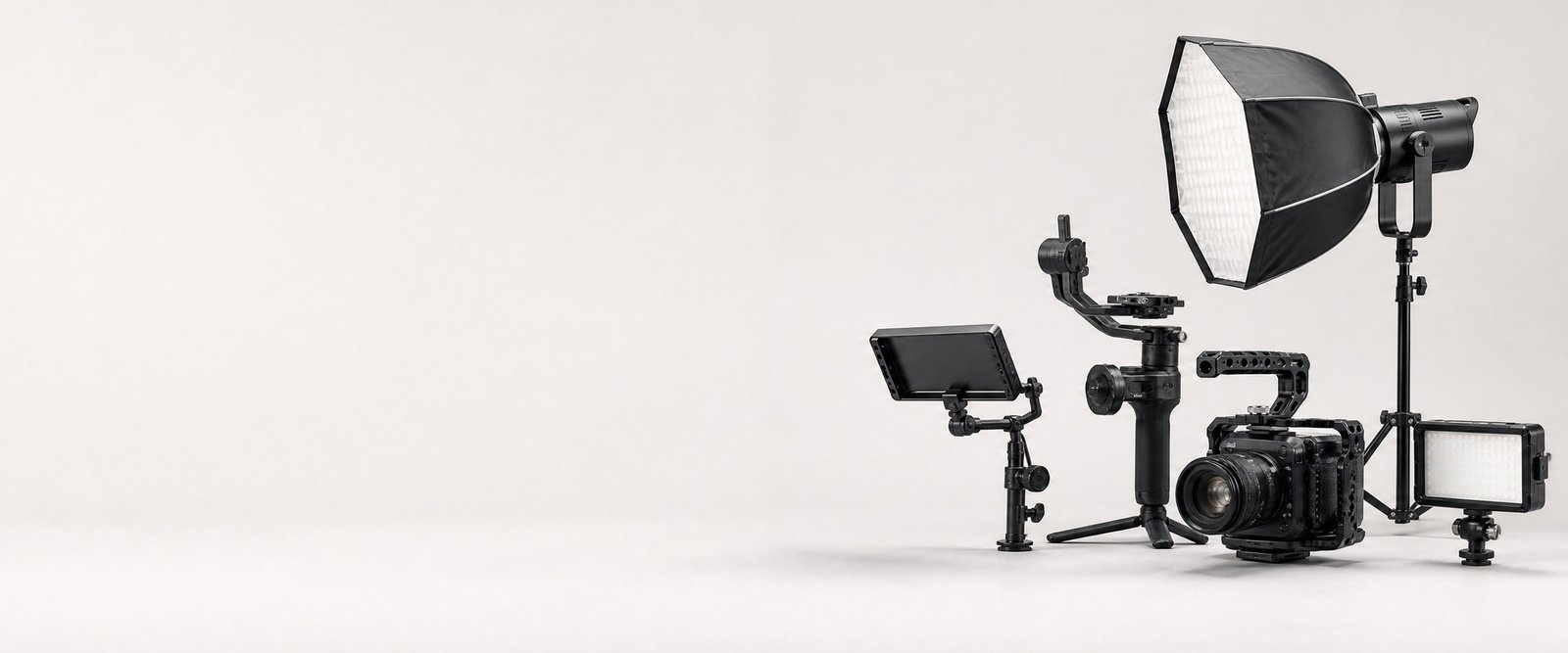 Curated lighting, stabilization and camera rigging gear
